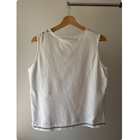 Y2K Patchwork Top with Bow | Vintage Cut & Sew Tank - Picture 3 of 5